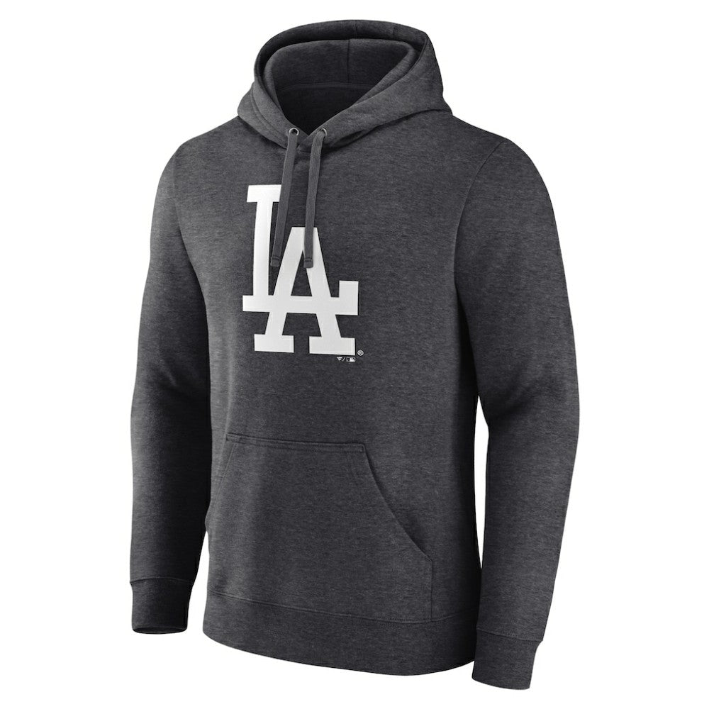 Los Angeles Dodgers Monochrome Pullover Hoodie - Charcoal
