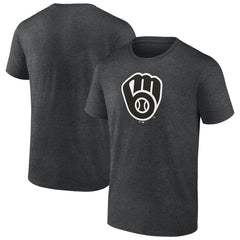 Milwaukee Brewers Monochrome T-Shirt - Charcoal