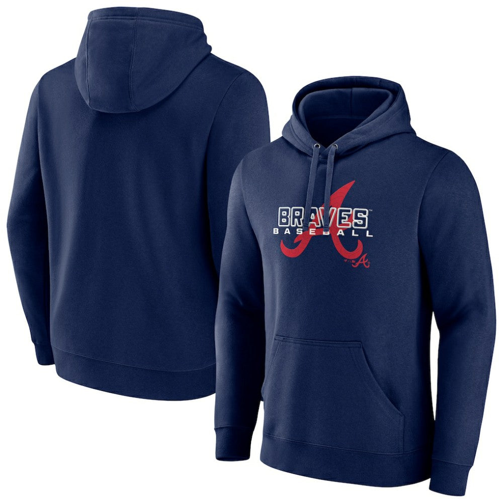 Atlanta Braves Stellar Pullover Hoodie - Navy
