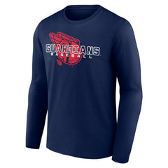 Cleveland Guardians Stellar Long Sleeve T-Shirt - Navy