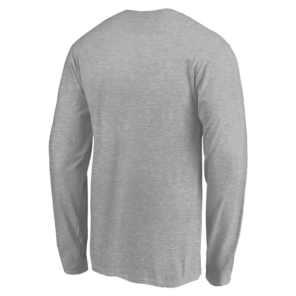Cleveland Guardians Evanston Stencil Long Sleeve T-Shirt - Gray