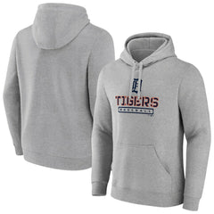 Detroit Tigers Evanston Stencil Pullover Hoodie - Gray