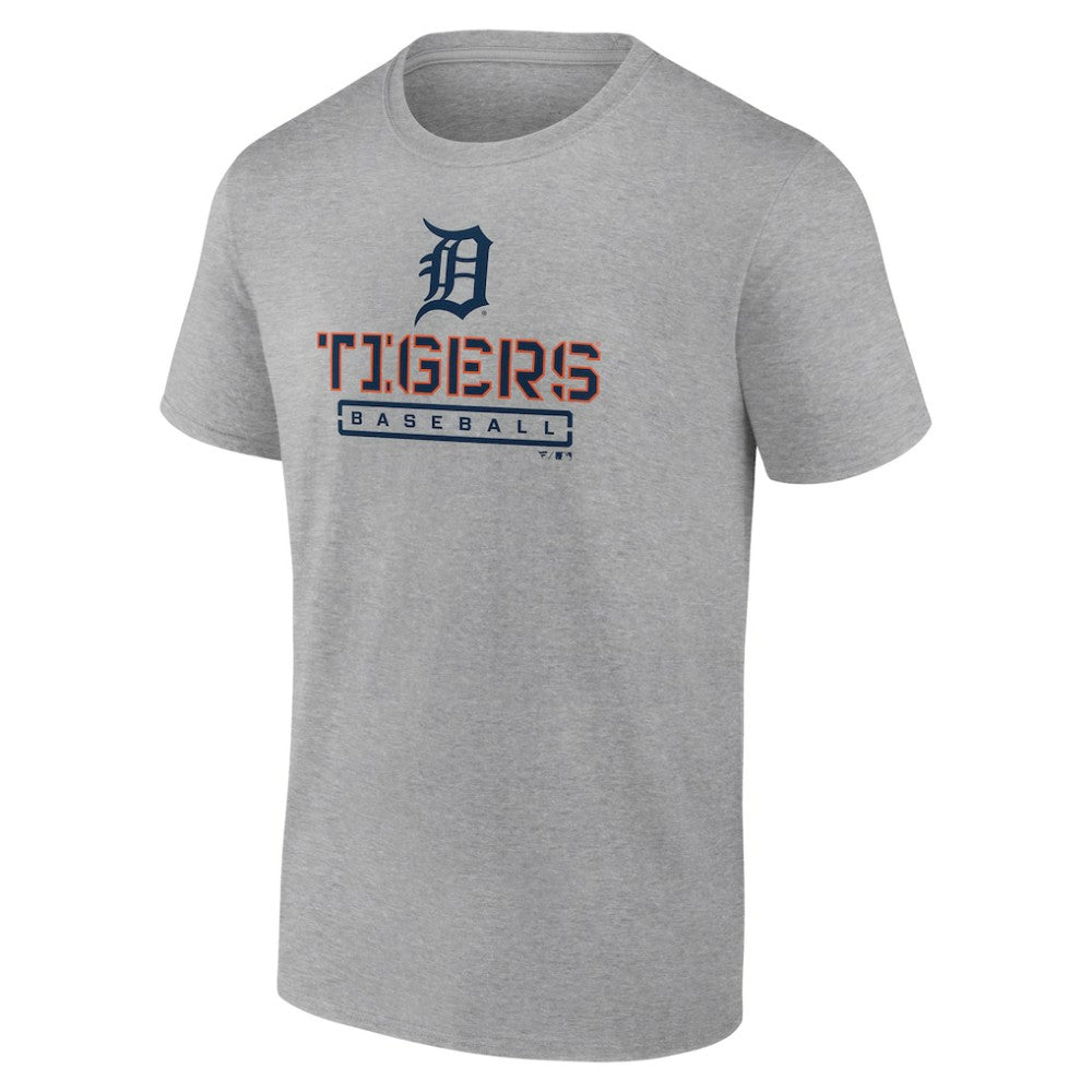 Detroit Tigers Evanston Stencil T-Shirt - Heather Gray