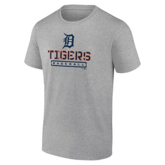 Detroit Tigers Evanston Stencil T-Shirt - Heather Gray