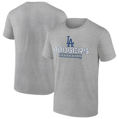 Los Angeles Dodgers Evanston Stencil T-Shirt - Heather Gray