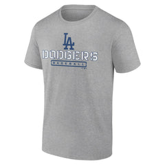 Los Angeles Dodgers Evanston Stencil T-Shirt - Heather Gray