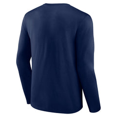 Milwaukee Brewers Stellar Long Sleeve T-Shirt - Navy