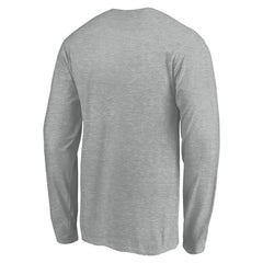 Milwaukee Brewers Evanston Stencil Long Sleeve T-Shirt - Gray