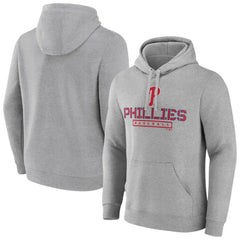 Philadelphia Phillies Evanston Stencil Pullover Hoodie - Gray