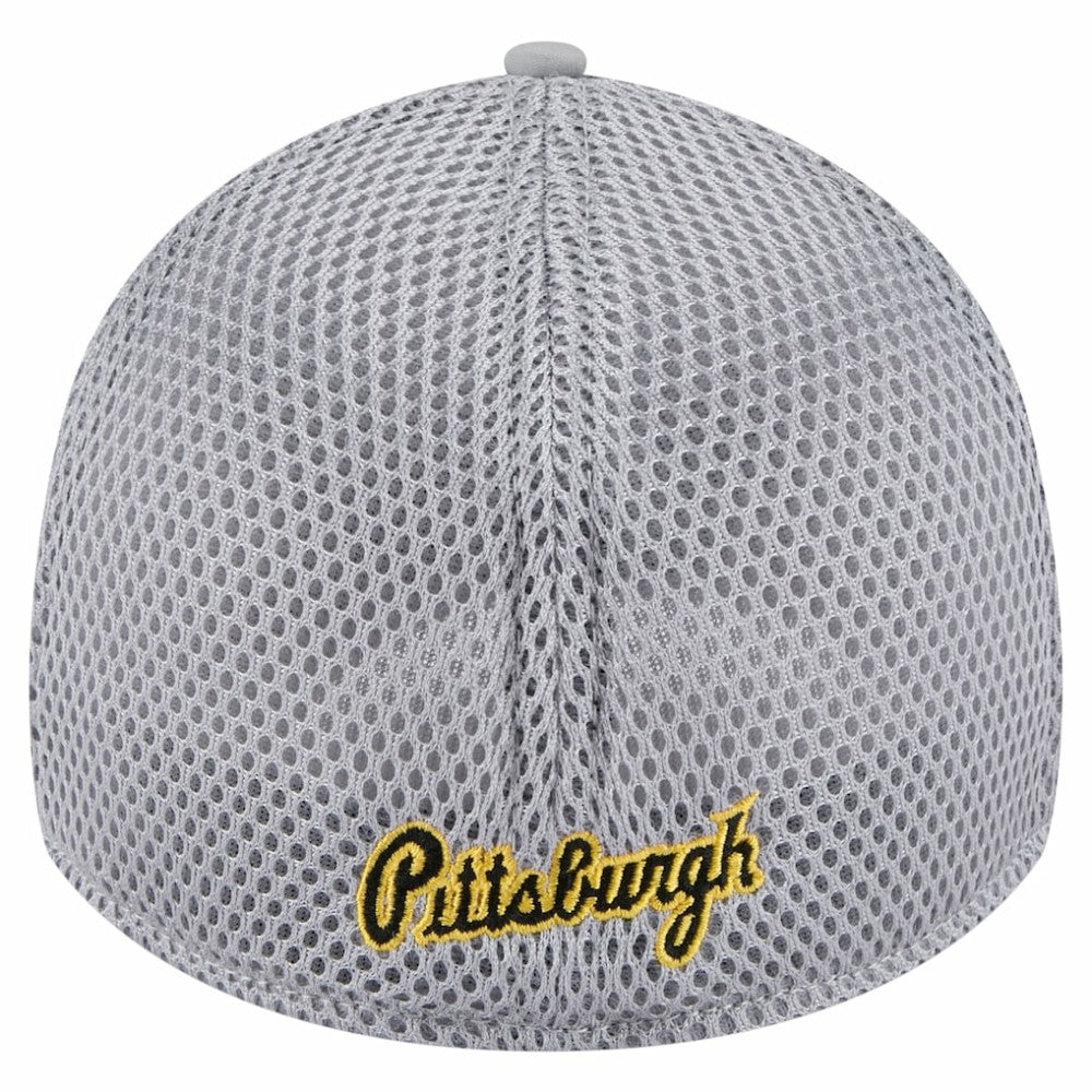 Pittsburgh Pirates Linear 39THIRTY Flex Hat - Gray | New Era