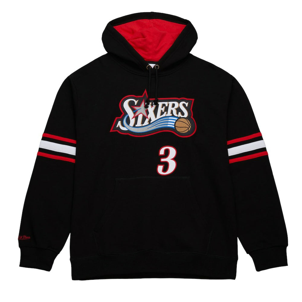 Allen Iverson Philadelphia 76ers Name & Number Pullover Hoodie - Black | Mitchell & Ness sale