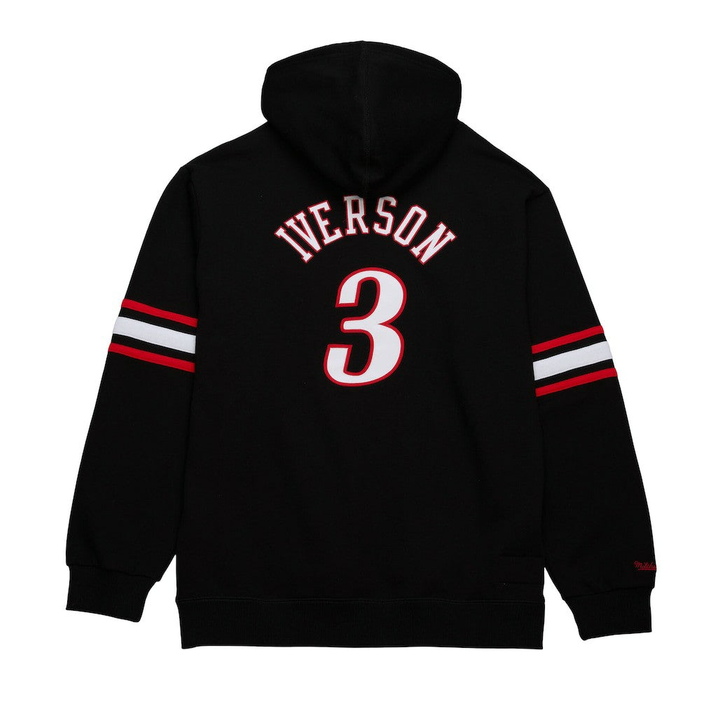 Allen Iverson Philadelphia 76ers Name & Number Pullover Hoodie - Black | Mitchell & Ness sale