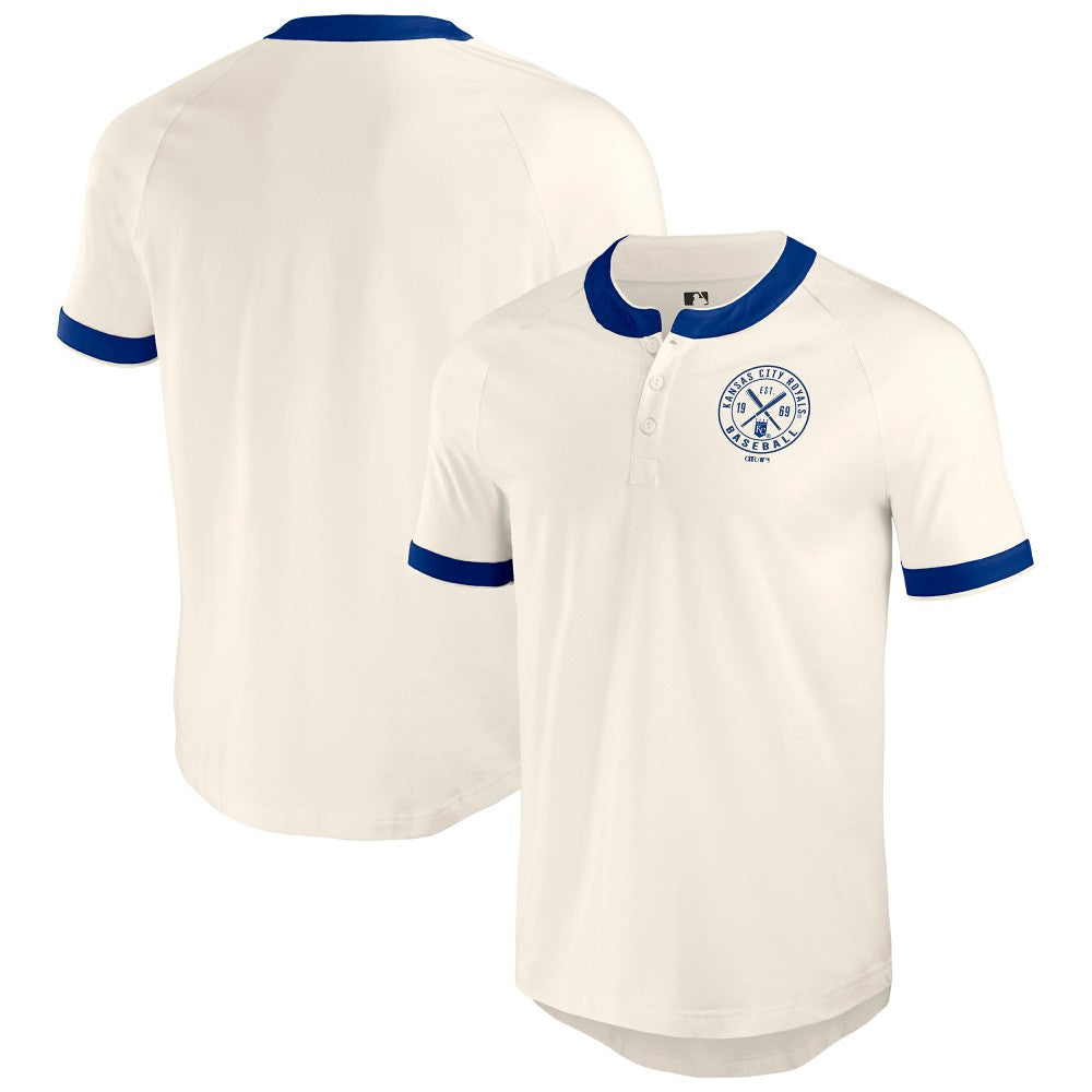 Kansas City Royals Darius Rucker Collection Henley Raglan T-Shirt - White