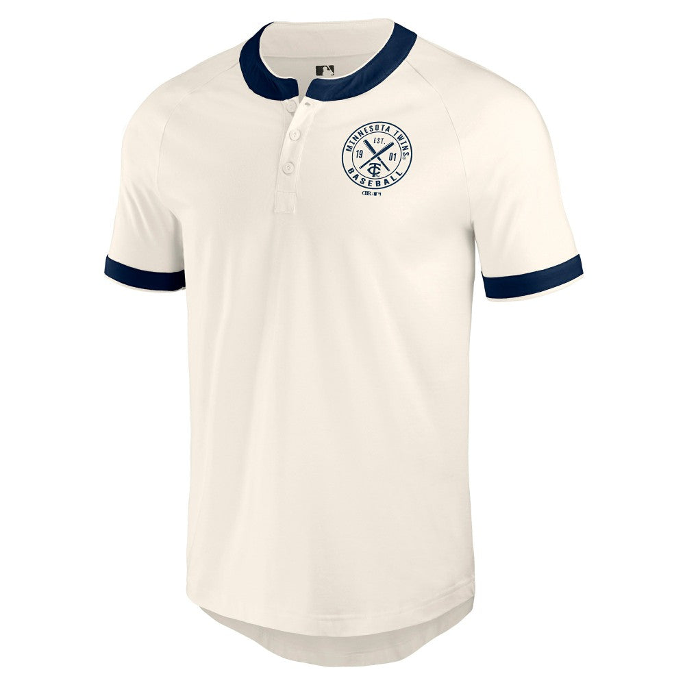 Minnesota Twins Darius Rucker Collection Henley Raglan T-Shirt - White