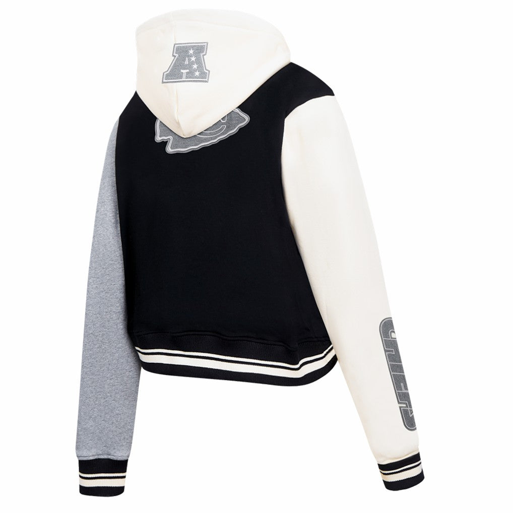 NFL Kansas City Chiefs Pro Standard Women's Reverse French Terry Colorblock Full-Zip Hoodie