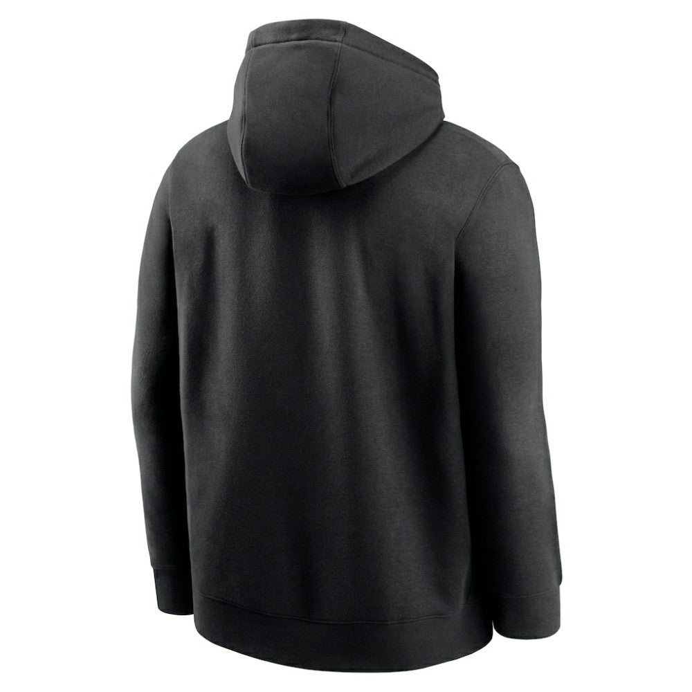 Baltimore Orioles Club Stack Pullover Hoodie - Black | Nike