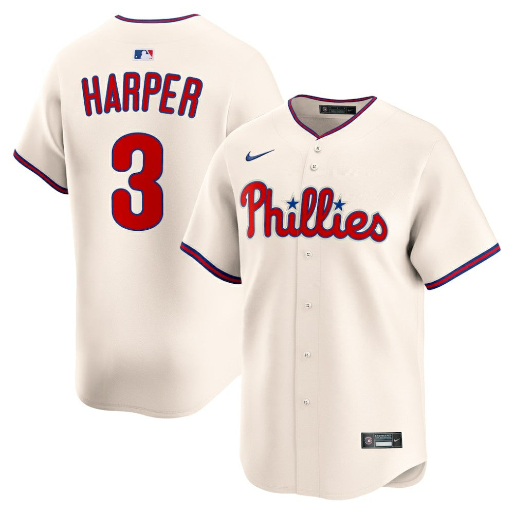 Bryce Harper Philadelphia Phillies Alternate Limited Jersey - Cream | Nike