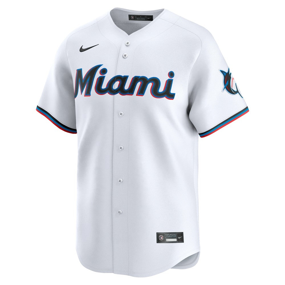 Miami Marlins Home Limited Jersey - White | Nike