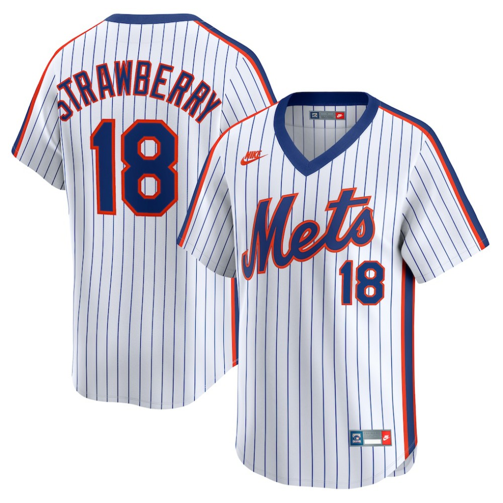 Darryl Strawberry New York Mets Throwback Cooperstown Collection Limited Jersey - White | Nike