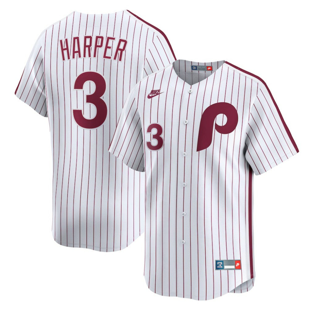 Bryce Harper Philadelphia Phillies  Cooperstown Collection Limited Jersey - White | Nike