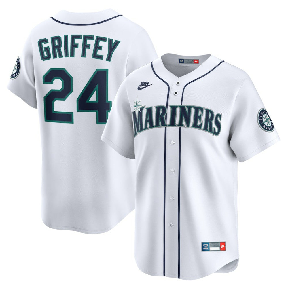 Ken Griffey Jr. Seattle Mariners Throwback Cooperstown Collection Limited Jersey - White | Nike