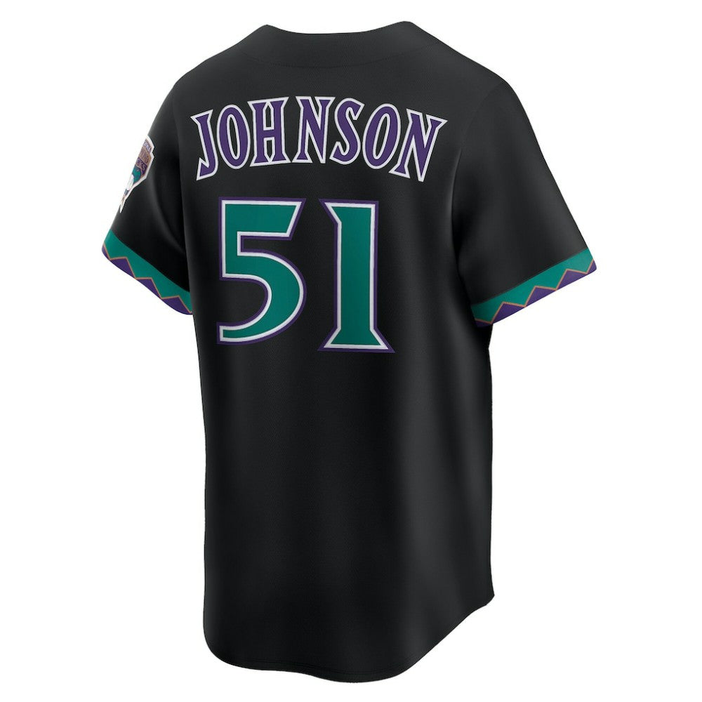 Randy Johnson Arizona Diamondbacks Throwback Cooperstown Collection Limited Jersey - Black | Nike