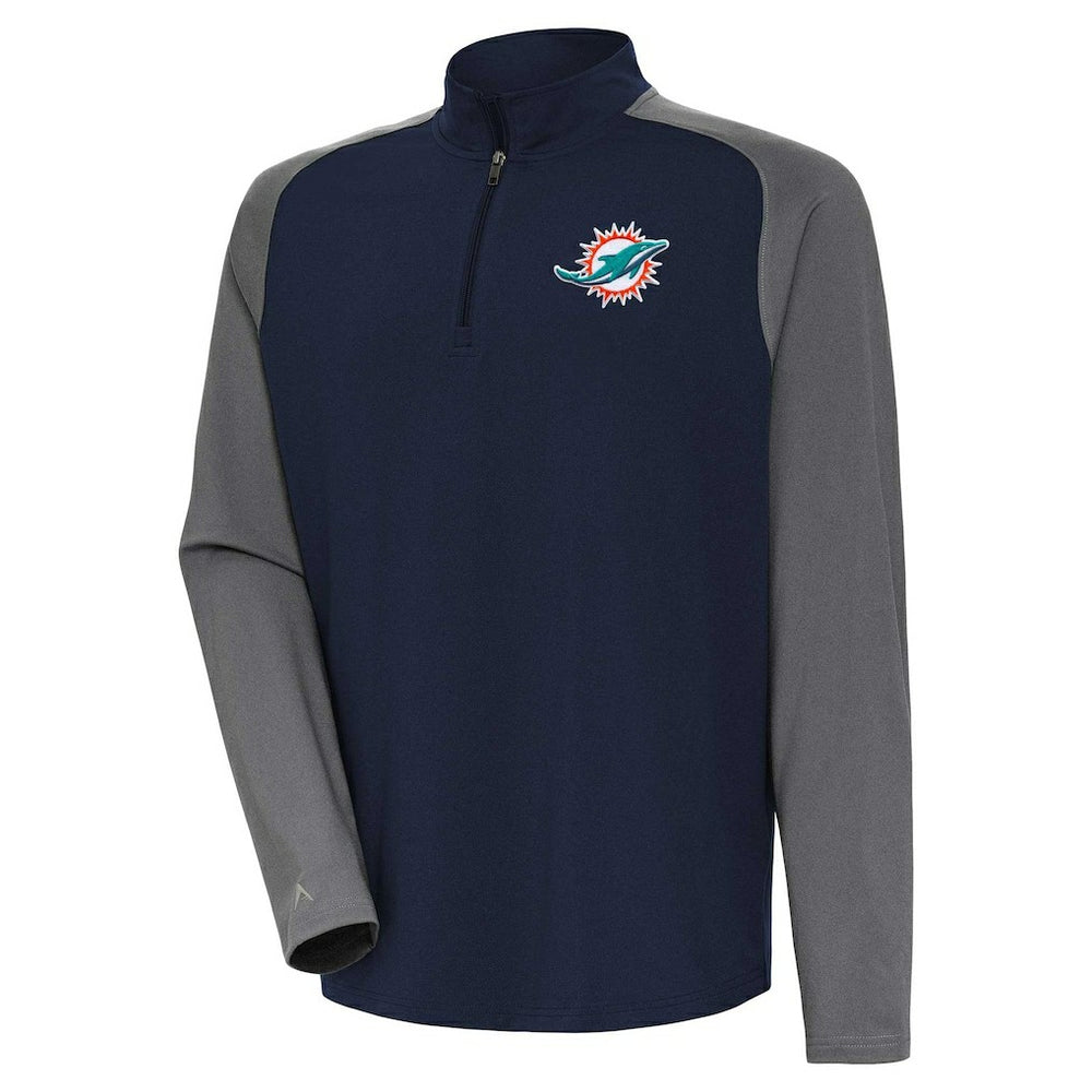 NFL Miami Dolphins Antigua Dauntless Quarter-Zip Top