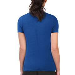 Los Angeles Dodgers G-III 4Her by Carl Banks Women's Super-Slim Fit Lightweight Flowers Graphic T-Shirt - Royal
