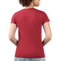 Cincinnati Reds G-III 4Her by Carl Banks Women's Super-Slim Fit Lightweight Flowers Graphic V-Neck T-Shirt - Red