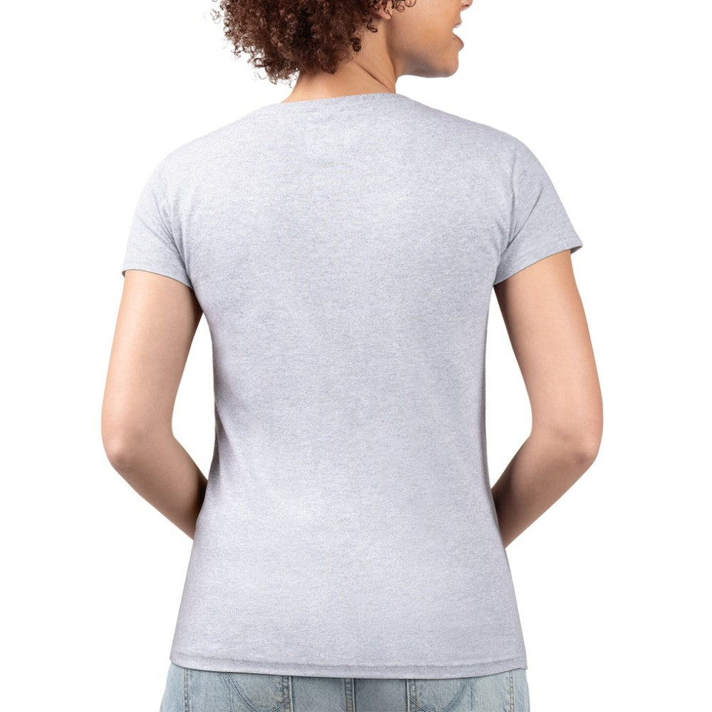 San Diego Padres G-III 4Her by Carl Banks Women's Super-Slim Fit Lightweight Flowers Graphic V-Neck T-Shirt - Heather Gray