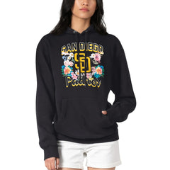 San Diego Padres G-III 4Her by Carl Banks Women's Flowers Graphic Pullover Hoodie - Black