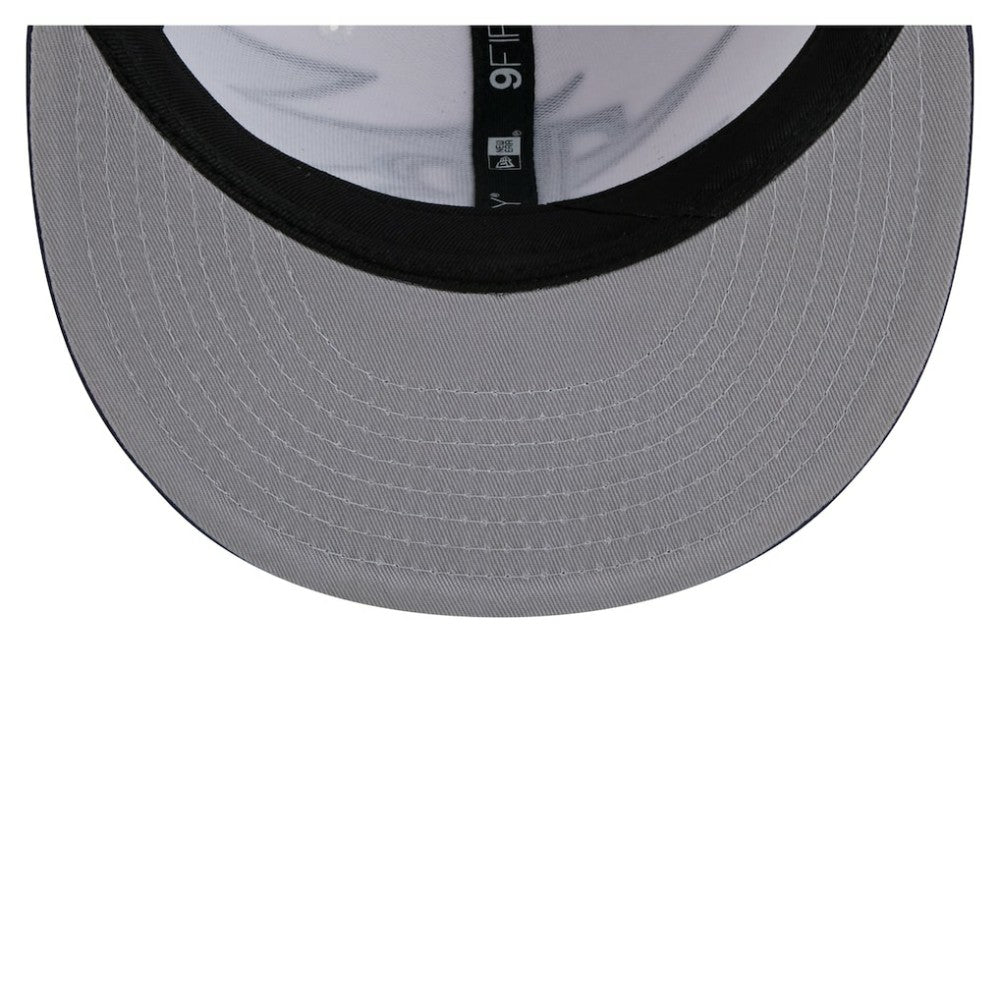 Tampa Bay Rays Jagged 9FIFTY Snapback Hat - Navy/White | New Era