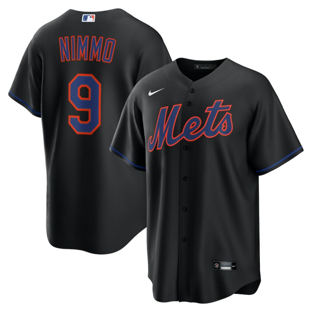 Brandon Nimmo New York Mets Alternate Replica Jersey - Black | Nike