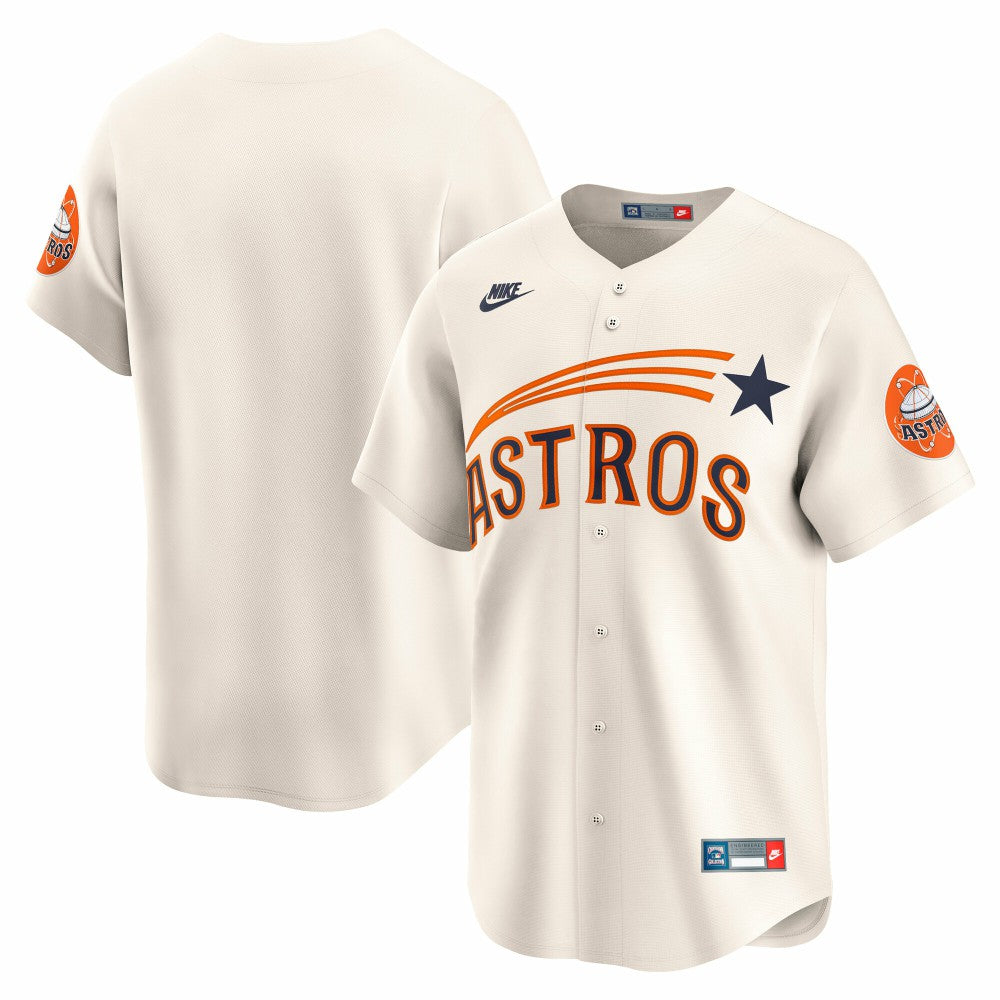 Houston Astros Cooperstown Collection Limited Jersey - Cream | Nike