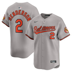 Gunnar Henderson Baltimore Orioles Road Limited Player Jersey - Gray | Nike