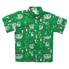 Mexico National Team Vive La Fete Youth Impressions Artwork Button-Up Shirt / Soccer Online