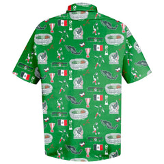 Mexico National Team Vive La Fete Impressions Artwork Button-Down Shirt / Soccer Online