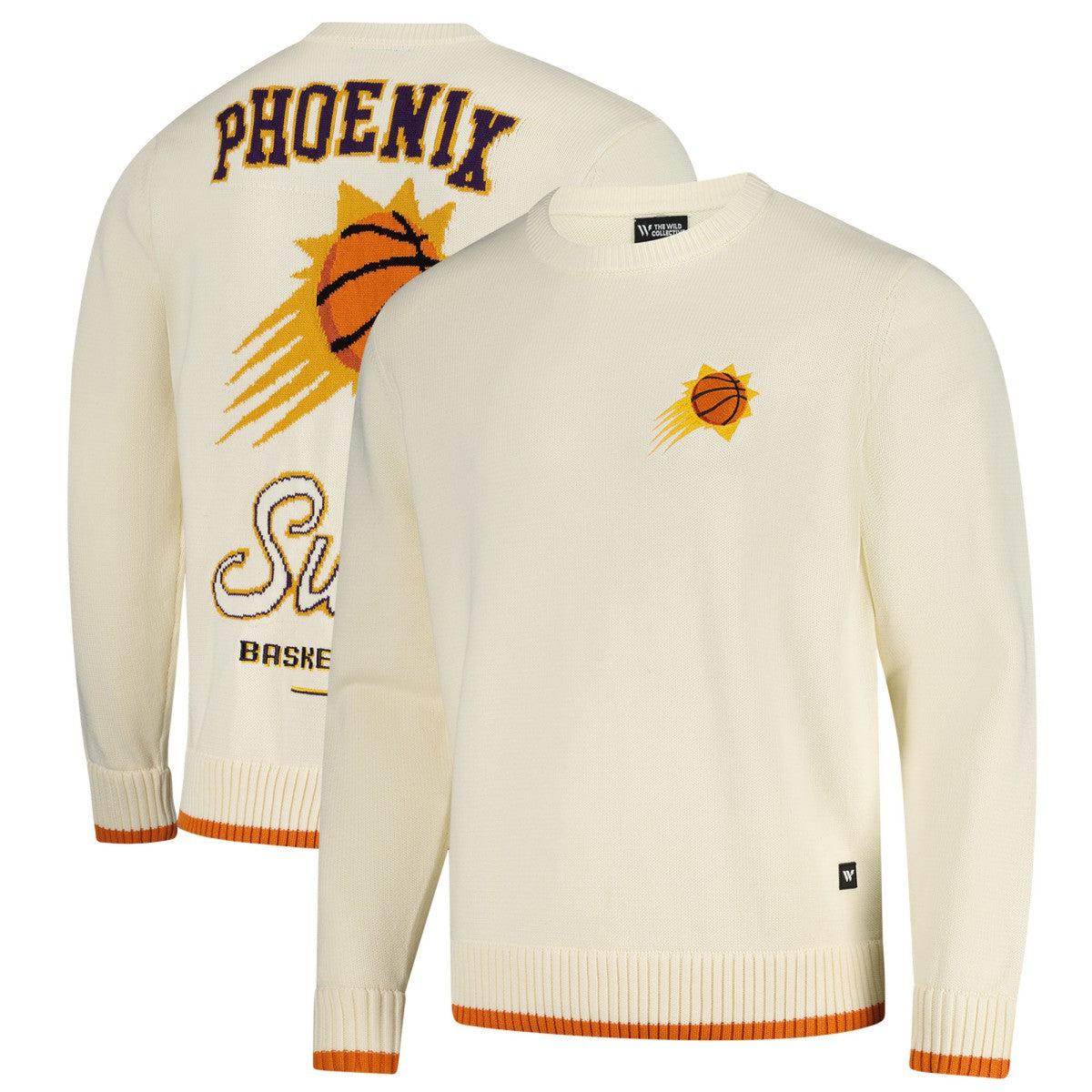 Phoenix Suns The Wild Collective Unisex Jacquard Knit Pullover Sweater - Cream on sale