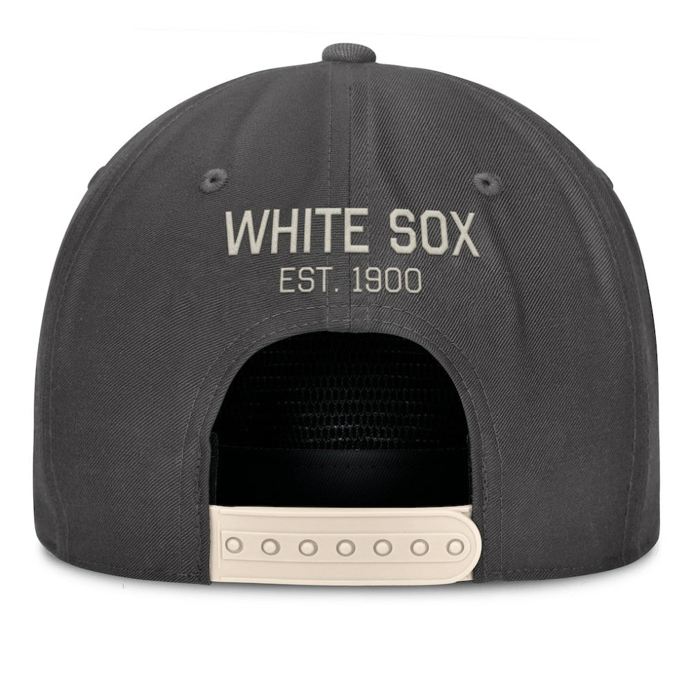 Chicago White Sox Closer Adjustable Hat - Charcoal