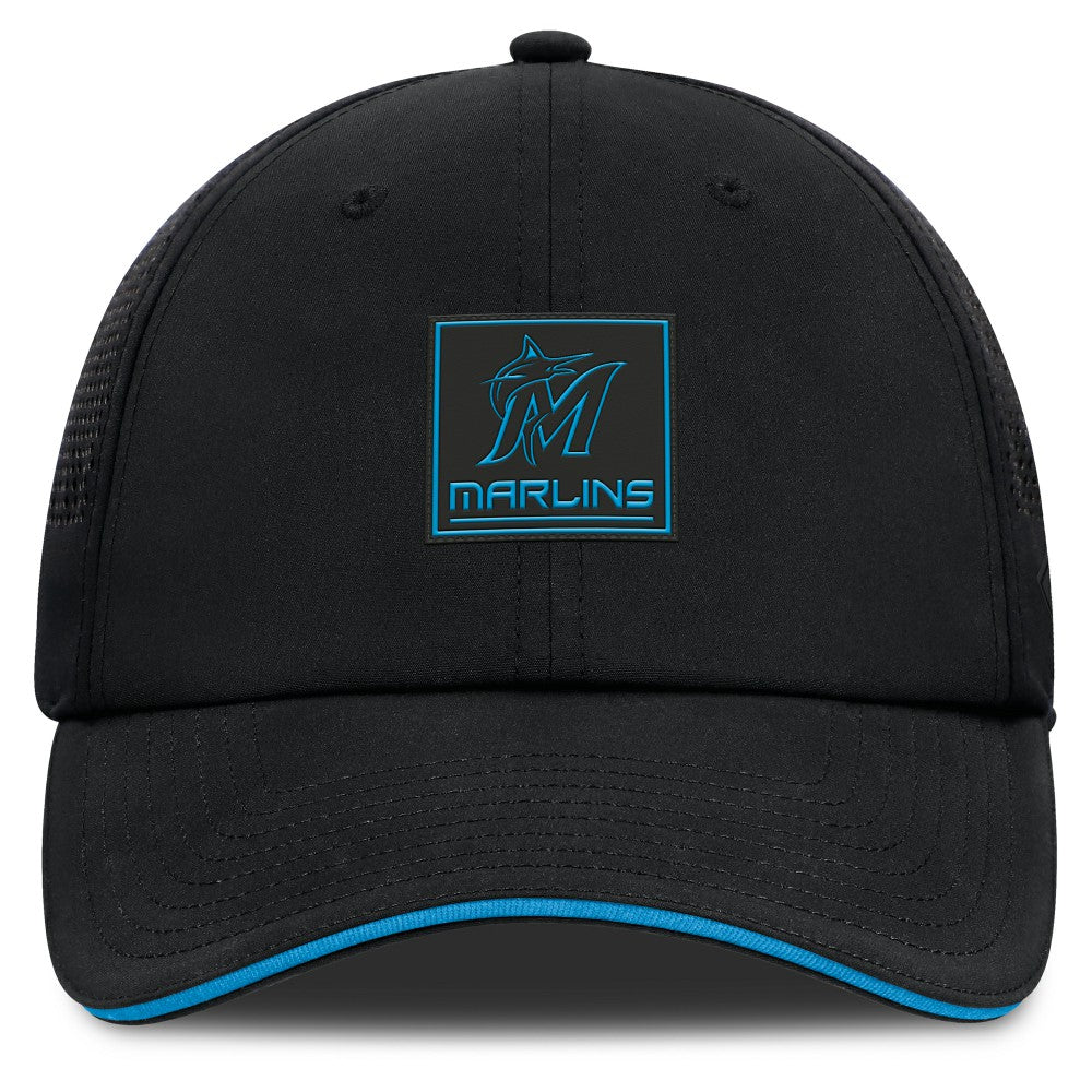 Miami Marlins Level Up Driver Adjustable Hat - Black