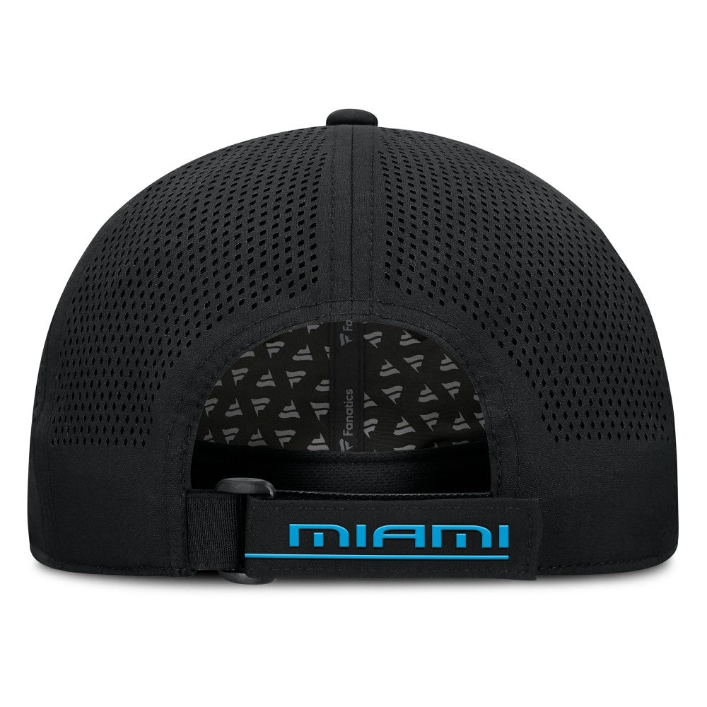 Miami Marlins Level Up Driver Adjustable Hat - Black