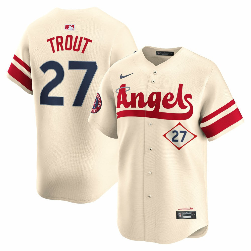 Mike Trout Los Angeles Angels City Connect Limited Jersey - Natural | Nike