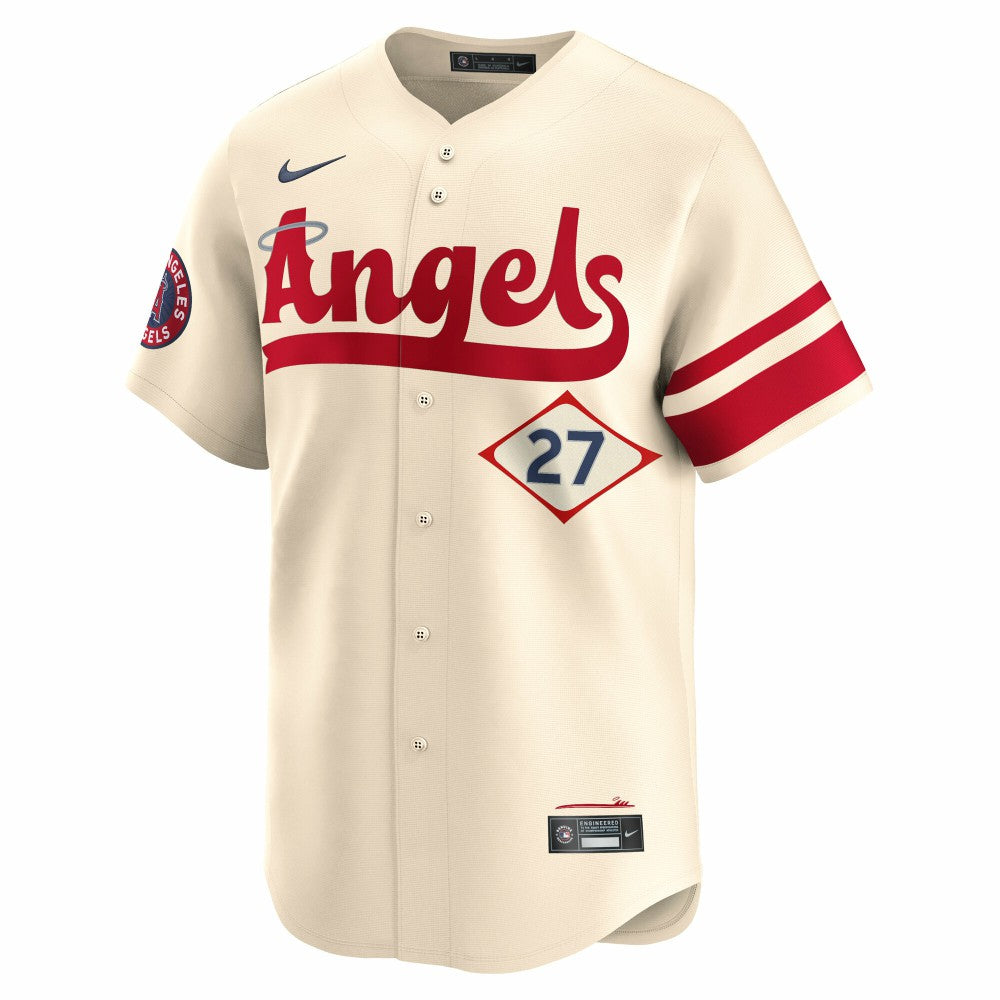 Mike Trout Los Angeles Angels City Connect Limited Jersey - Natural | Nike
