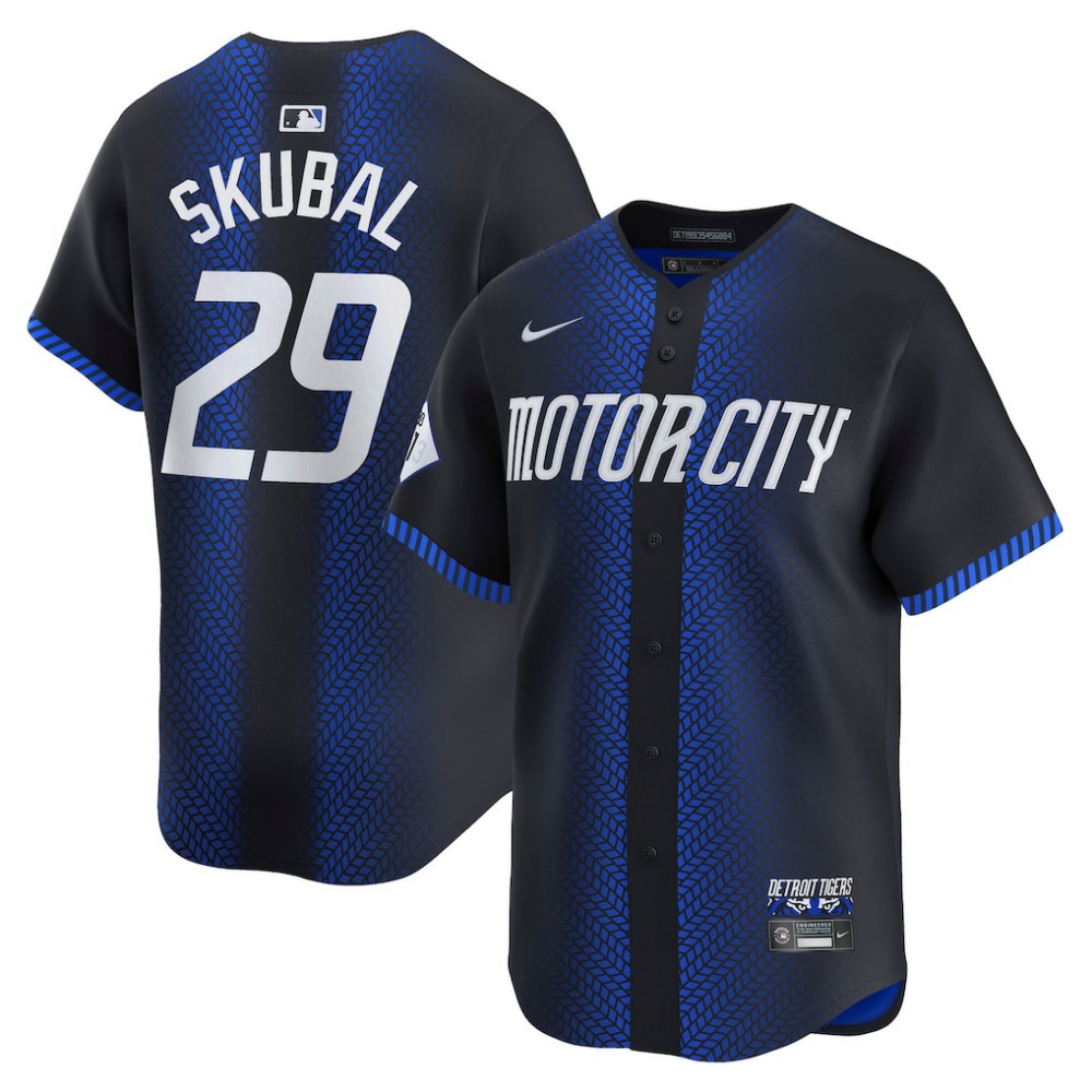Tarik Skubal Detroit Tigers City Connect Limited Jersey - Navy | Nike