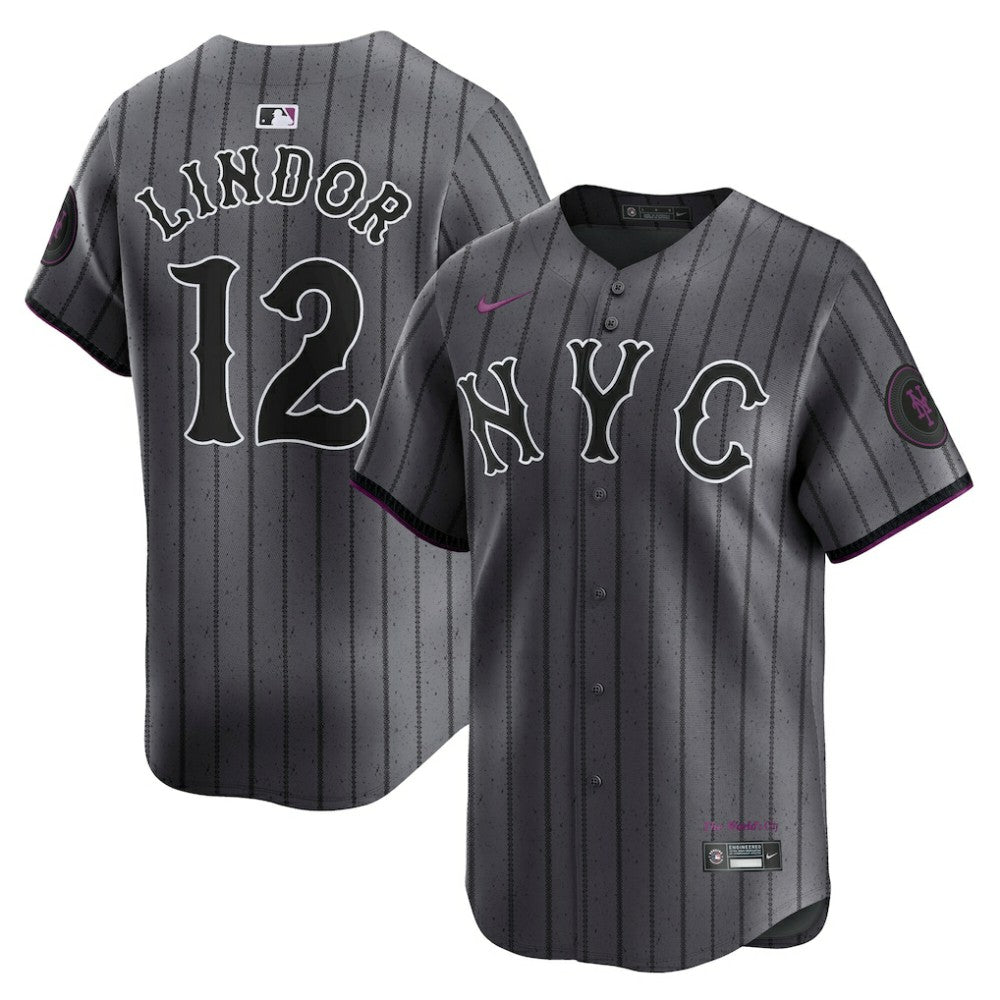 Francisco Lindor New York Mets City Connect Limited Jersey - Gray | Nike