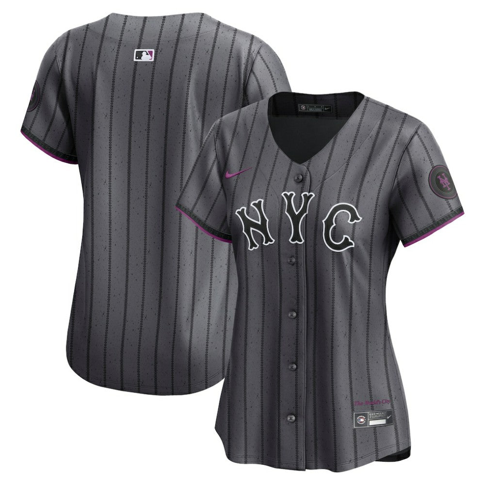 New York Mets Women's City Connect Limited Jersey - Gray | Nike