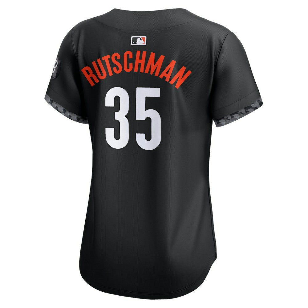 Adley Rutschman Baltimore Orioles Women's City Connect Limited Jersey - Black | Nike