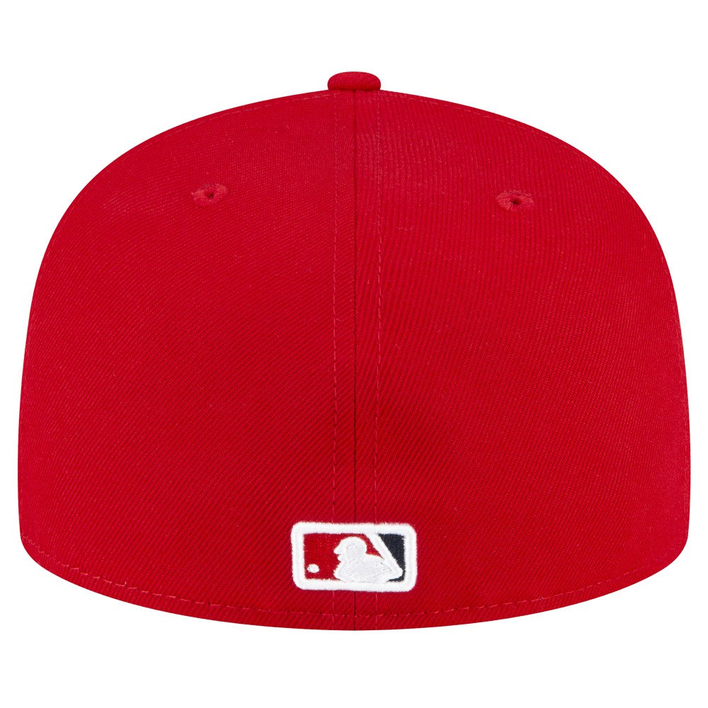 Los Angeles Angels Game Authentic Collection On Field 59FIFTY Fitted Hat - Red | New Era