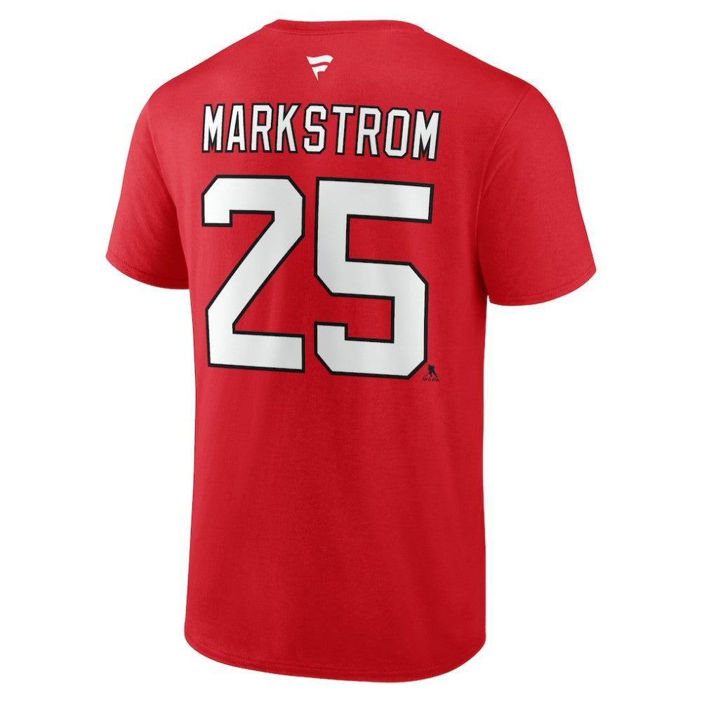 Jacob Markstrom New Jersey Devils Fanatics Authentic Stack Name & Number T-Shirt