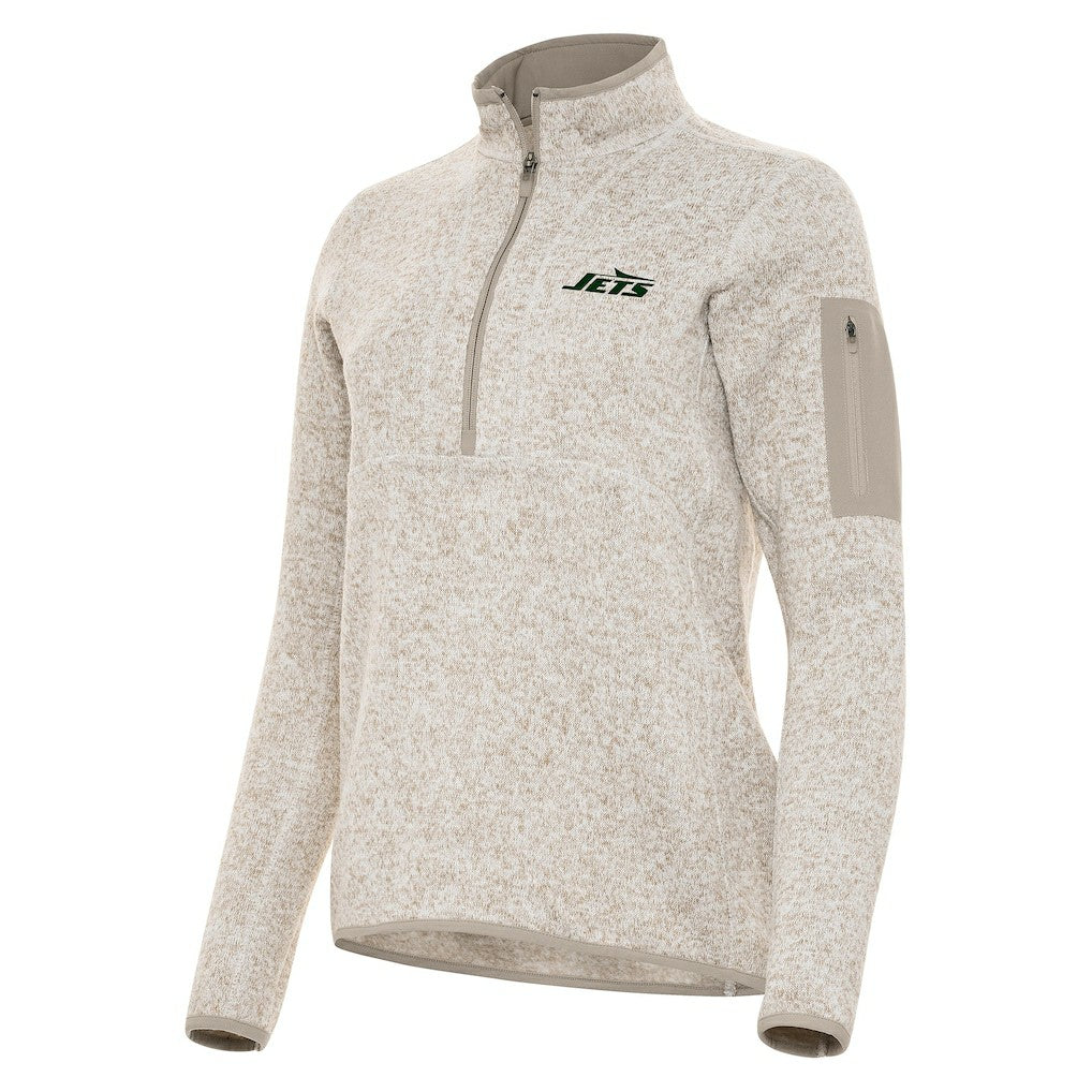NFL New York Jets Antigua Women's Fortune Half-Zip Jacket